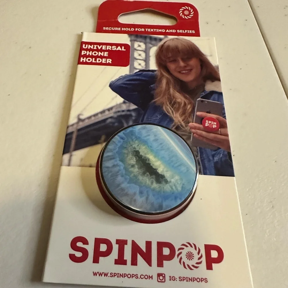 Spinpop Phone Holder - Blue - Picture 4 of 5